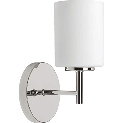 Progress P2131-104 Replay Collection One-Light Polished Nickel Etched White Glass Glass Modern Bath Vanity Light Alternate Image.jpg