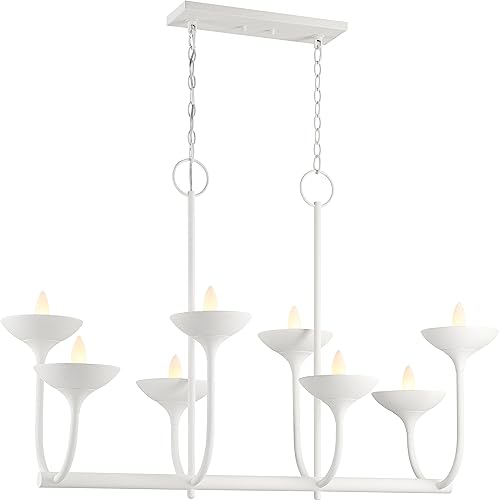 Minka-Lavery 4718-892 Ryton Eight Light Island Pendant, Plaster White Alternate Image.jpg