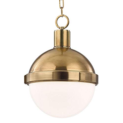 Hudson Valley 612-AGB Lambert One Light Pendant, Aged Brass Alternate Image.jpg