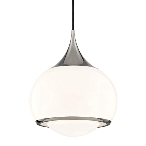 Mitzi H281701L-PN Reese One Light Pendant, Polished Nickel Alternate Image.jpg