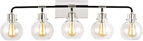 Visual Comfort Studio VS24405PN/TXB Clara Five Light Vanity, Polished Nickel/Textured Black Alternate Image.jpg