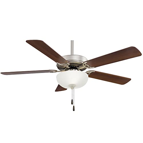 Minka-Aire F448L-BS/DW Contractor II Uni-Pack 52" Ceiling Fan, Brushed Steel W/ Dark Walnut Alternate Image.jpg