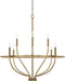 Capital Lighting 428581AD Greyson Eight Light Chandelier, Aged Brass Alternate Image.jpg