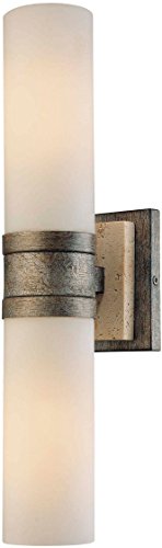 Minka-Lavery 4462-273 Compositions Two Light Wall Sconce, Aged Patina Iron Alternate Image.jpg