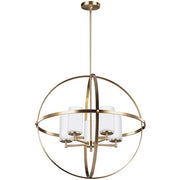 Generation Lighting 3124605EN3-848 Alturas Five Light Chandelier, Satin Brass Alternate Image.jpg