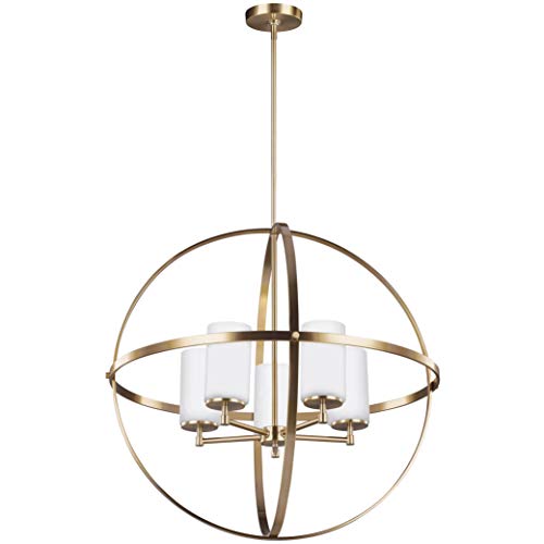 Generation Lighting 3124605EN3-848 Alturas Five Light Chandelier, Satin Brass Alternate Image.jpg