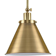 Progress P500325-163 Hinton Collection One-Light Vintage Brass Vintage Style Hanging Pendant Light Alternate Image.jpg