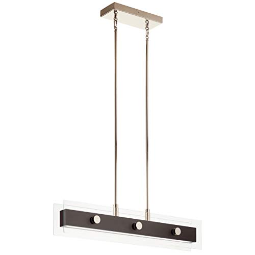 Kichler 44340WNWLED Tig LED Linear Chandelier, Walnut Wood Alternate Image.jpg