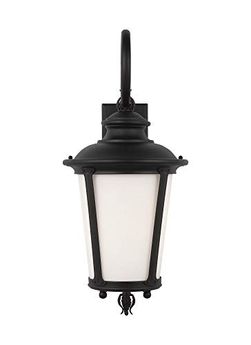 Generation Lighting 88242EN3-12 Cape May One Light Outdoor Wall Lantern, Black Alternate Image.jpg