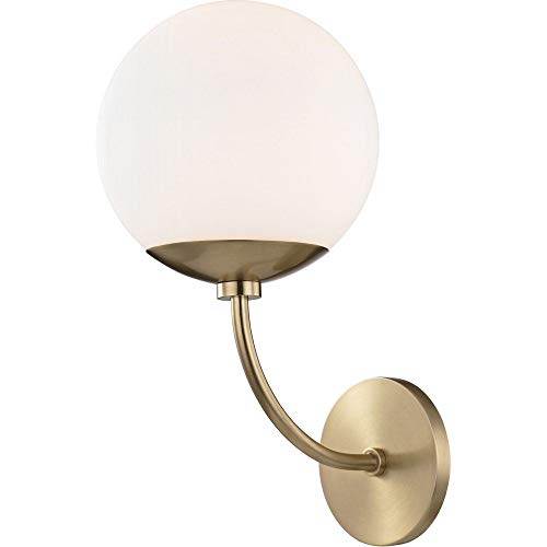 Mitzi H160101-AGB Carrie One Light Wall Sconce, Aged Brass Alternate Image.jpg