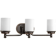 Progress P300014-139 Glide Collection Three-Light Rubbed Bronze Etched Opal Glass Coastal Bath Vanity Light Alternate Image.jpg