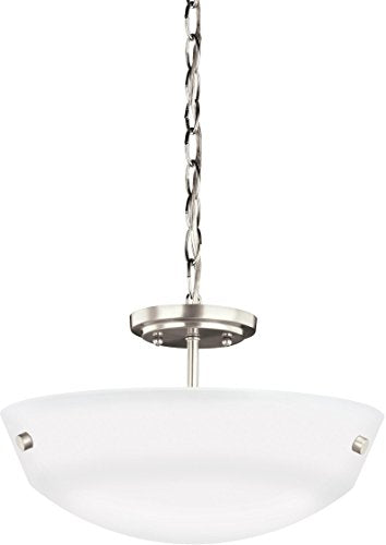 Generation Lighting 7715202EN3-962 Kerrville Two Light Semi-Flush Convertible Pendant, Brushed Nickel Alternate Image.jpg