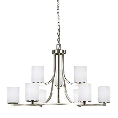 Generation Lighting 3139109-962 Hettinger Nine Light Chandelier, Brushed Nickel Alternate Image.jpg