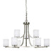 Generation Lighting 3139109-962 Hettinger Nine Light Chandelier, Brushed Nickel Alternate Image.jpg