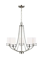 Generation Lighting 3121605-962 Robie Five Light Chandelier, Brushed Nickel Alternate Image.jpg