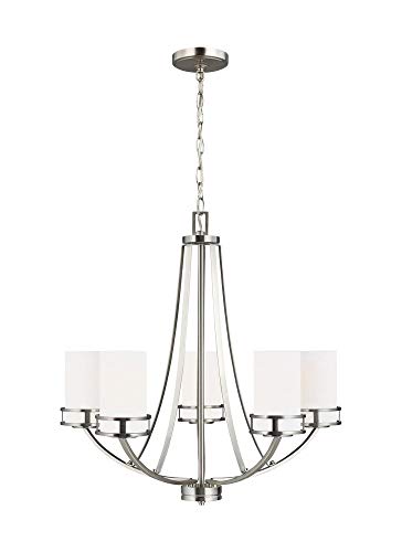 Generation Lighting 3121605-962 Robie Five Light Chandelier, Brushed Nickel Alternate Image.jpg