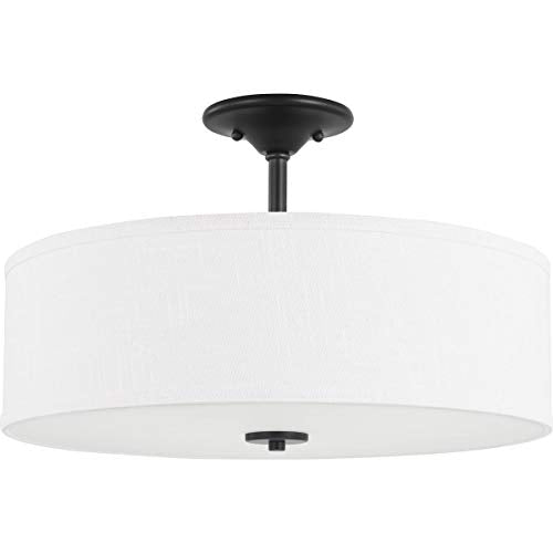 Progress P350167-143 Inspire Collection Graphite Three-Light 18" Semi-Flush Mount Alternate Image.jpg
