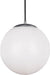 Visual Comfort Studio 6024EN3-04 Leo - Hanging Globe One Light Pendant, Satin Aluminum Alternate Image.jpg