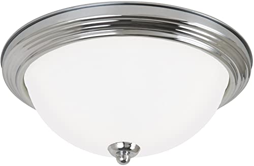 Generation Lighting 77064EN3-05 Geary Two Light Flush Mount, Chrome Alternate Image.jpg