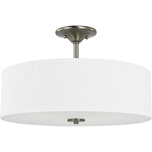 Progress P350167-009 Inspire Collection Brushed Nickel Three-Light 18" Semi-Flush Mount Alternate Image 2.jpg