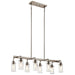 Kichler 43457CLP Braelyn Eight Light Linear Chandelier, Classic Pewter Alternate Image.jpg