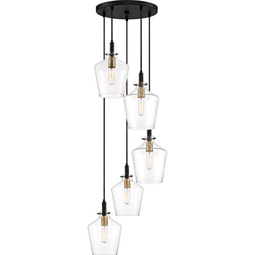 Quoizel JUN2705EK June Five Light Pendant, Earth Black Alternate Image 4.jpg