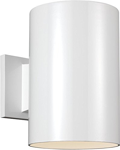 Visual Comfort Studio 8313901EN3-15 Outdoor Cylinders One Light Outdoor Wall Lantern, White Alternate Image.jpg