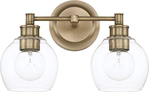 Capital Lighting 121121AD-426 Mid Century Two Light Vanity, Aged Brass Alternate Image.jpg