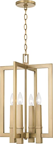 Capital Lighting 549641AD Blake Four Light Foyer Pendant, Aged Brass Alternate Image 4.jpg