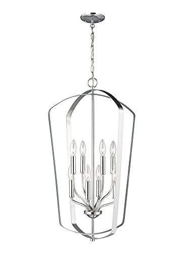 Generation Lighting 5134908EN-962 Romee Eight Light Hall / Foyer, Brushed Nickel Alternate Image.jpg