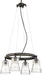 Minka-Lavery 2737-709 Graham Avenue Four Light Chandelier, Smoked Iron And Brushed Nickel Alternate Image.jpg