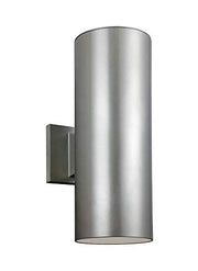 Visual Comfort Studio 8313802EN3-753 Outdoor Cylinders Two Light Outdoor Wall Lantern, Painted Brushed Nickel Alternate Image.jpg