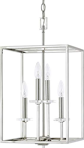 Capital Lighting 7001PN Morgan Four Light Foyer Pendant, Polished Nickel Alternate Image.jpg