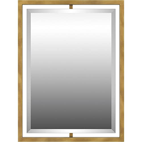 Quoizel QR1857WS Quoizel Reflections Mirror, Weathered Brass Alternate Image 3.jpg