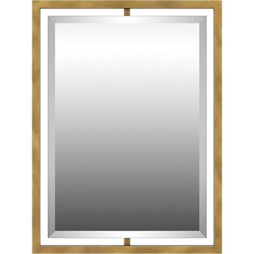 Quoizel QR1857WS Quoizel Reflections Mirror, Weathered Brass Alternate Image 3.jpg