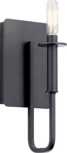 Kichler 43363BK Alden One Light Wall Sconce, Black Alternate Image 4.jpg