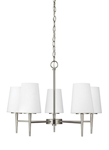 Generation Lighting 3140405EN3-962 Driscoll Five Light Chandelier, Brushed Nickel Alternate Image.jpg