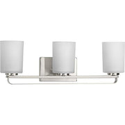 Progress P300343-009 League Collection Three-Light Brushed Nickel and Etched Glass Modern Farmhouse Bath Vanity Light Alternate Image.jpg