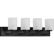 Progress P300330-031 Merry Collection Four-Light Matte Black and Etched Glass Transitional Style Bath Vanity Wall Light Alternate Image.jpg