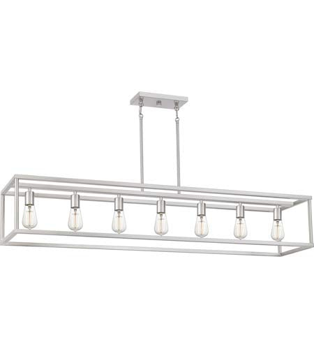 Quoizel NHR752BN New Harbor Seven Light Island Chandelier, Brushed Nickel Alternate Image 2.jpg