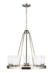 Generation Lighting 3130705EN3-962 Kemal Five Light Chandelier, Brushed Nickel Alternate Image.jpg