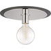 Mitzi H137501L-PN/BK Milo One Light Flush Mount, Polished Nickel/Black Alternate Image.jpg