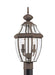 Generation Lighting 8229EN-71 Lancaster Two Light Outdoor Post Lantern, Antique Bronze Alternate Image.jpg