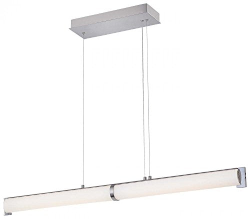 George Kovacs P1152-084-L Tube LED Island Pendant, Brushed Nickel Alternate Image.jpg