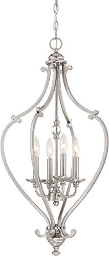 Minka-Lavery 3333-84 Savannah Row Four Light Chandelier, Brushed Nickel Alternate Image.jpg