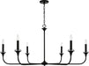 Capital Lighting 448961MB Presley Six Light Chandelier, Matte Black Alternate Image 4.jpg