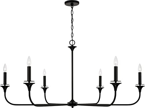 Capital Lighting 448961MB Presley Six Light Chandelier, Matte Black Alternate Image 4.jpg