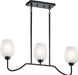 Kichler 44379BK Valserrano Three Light Linear Chandelier, Black Alternate Image.jpg