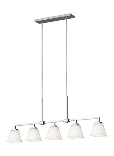 Generation Lighting 6613705EN3-962 Ellis Harper Five Light Island Pendant, Brushed Nickel Alternate Image.jpg