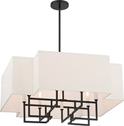 Minka-Lavery 2957-572 Upham Estates Eight Light Pendant, Coal w/Polished Nickel Highlights Alternate Image.jpg